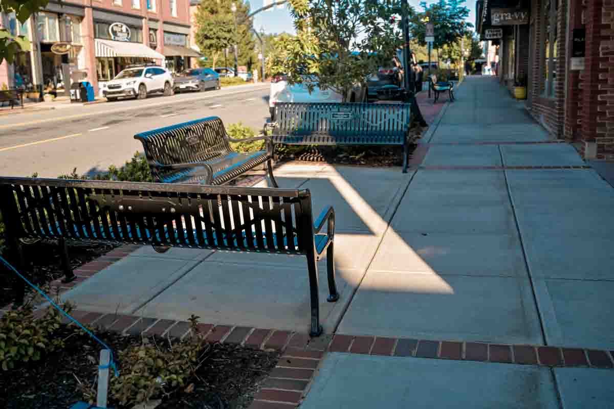 seating area on mainstreet